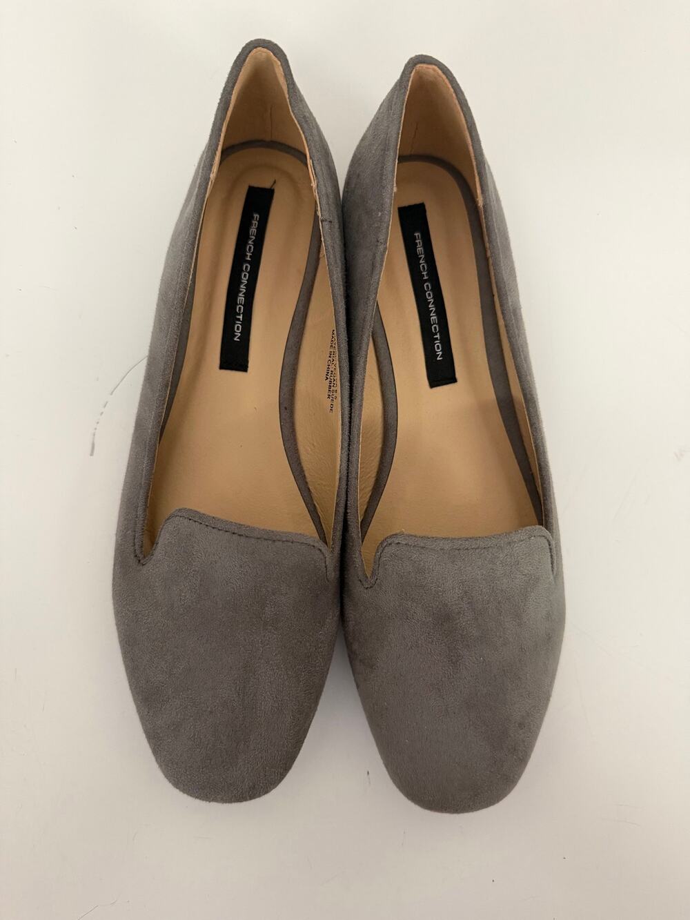 French Connection Delilah Gray Vegan Suede Loafers US 8